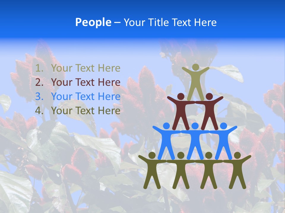 Standing Calm Portrait PowerPoint Template