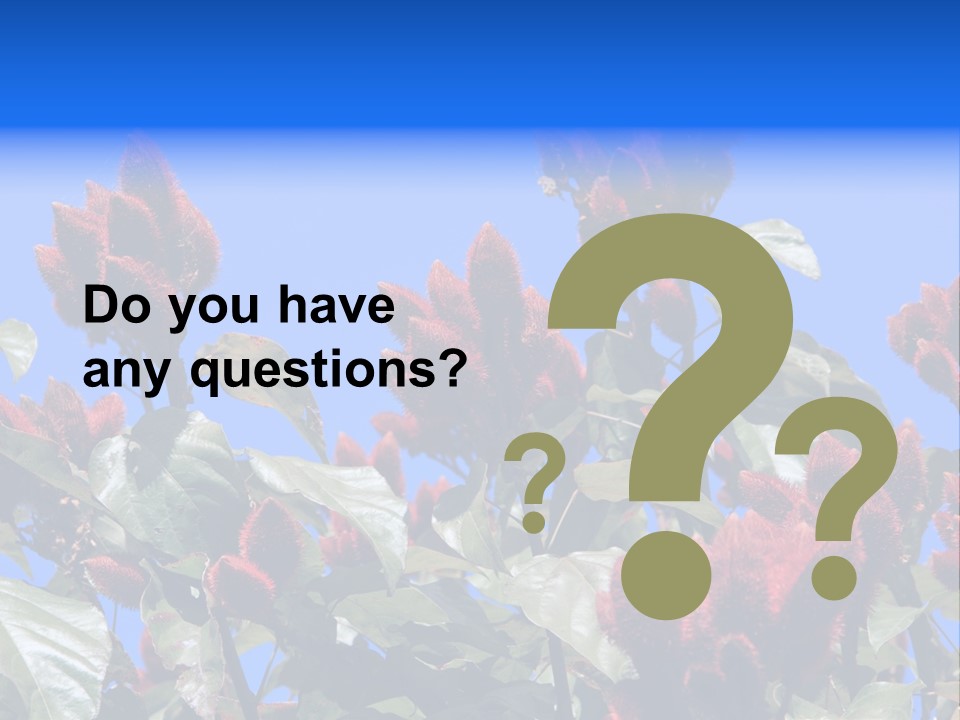 Standing Calm Portrait PowerPoint Template