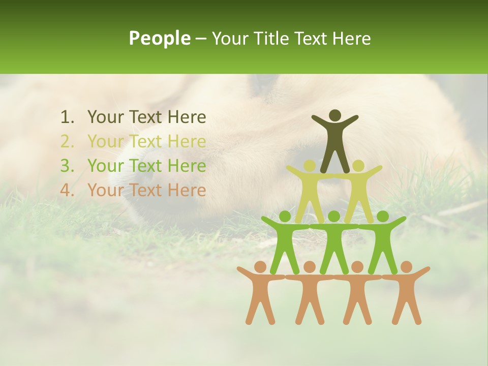 Water Standing Woman PowerPoint Template