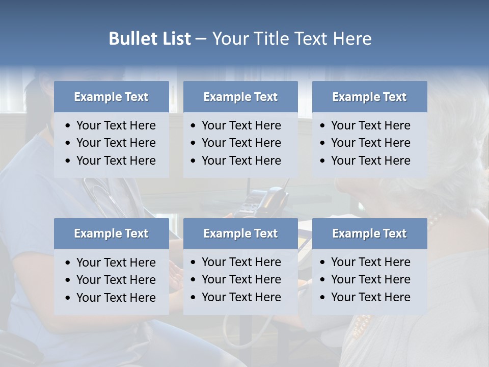 Single Woman Elderly PowerPoint Template