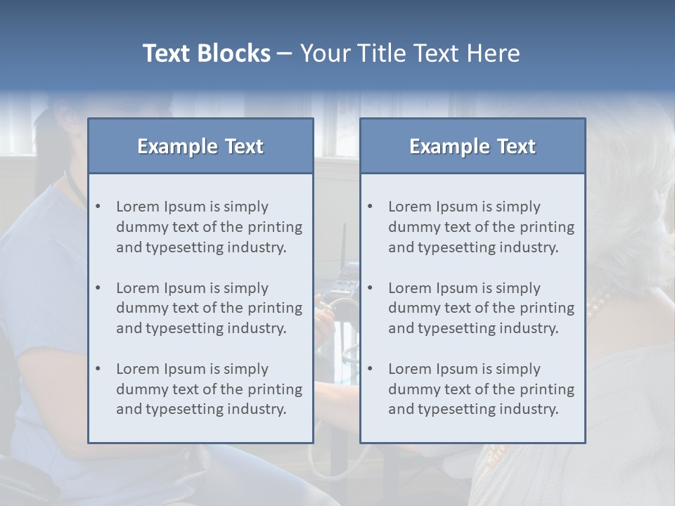 Single Woman Elderly PowerPoint Template