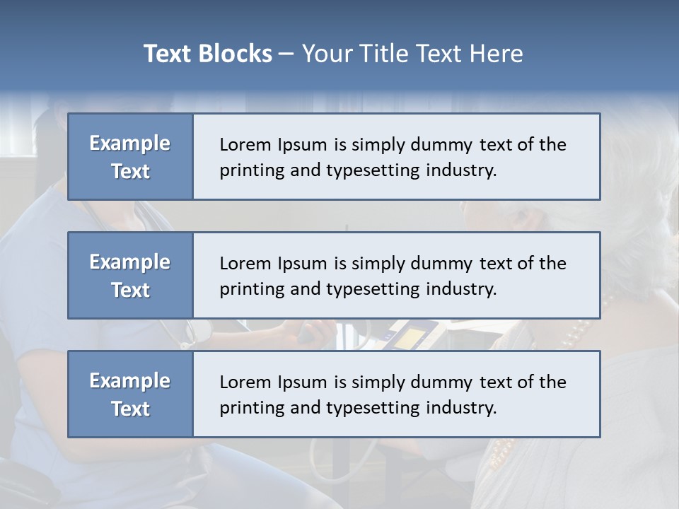 Single Woman Elderly PowerPoint Template