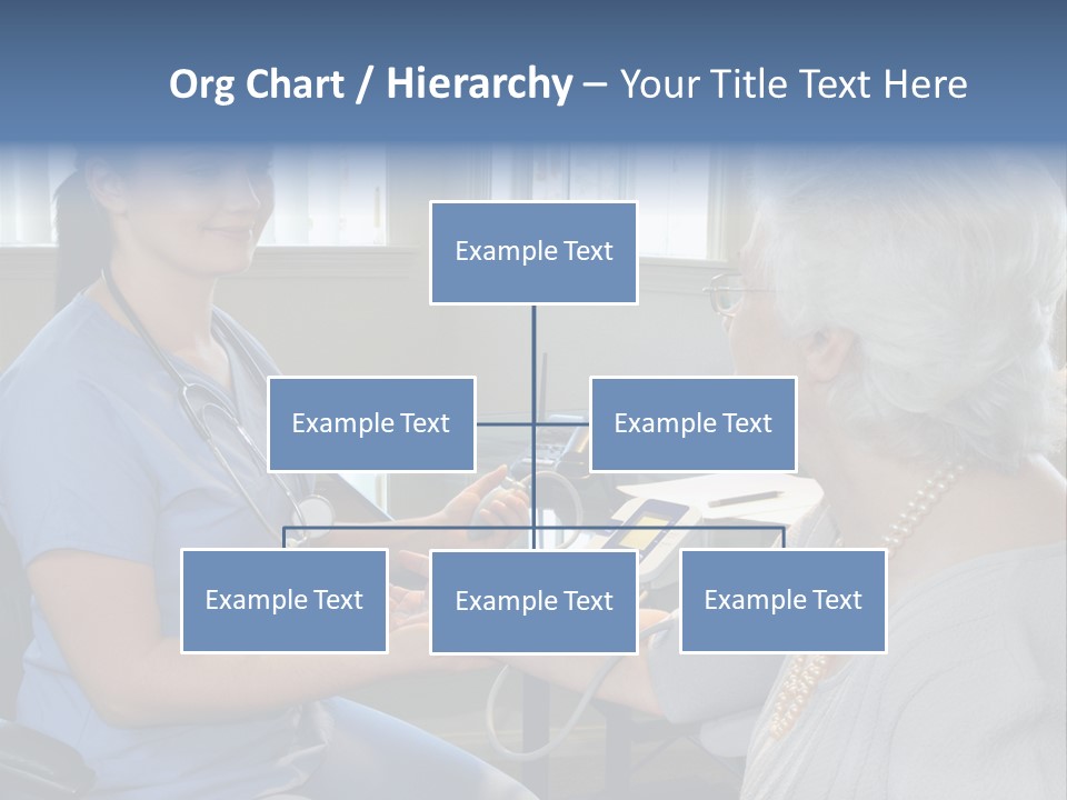 Single Woman Elderly PowerPoint Template