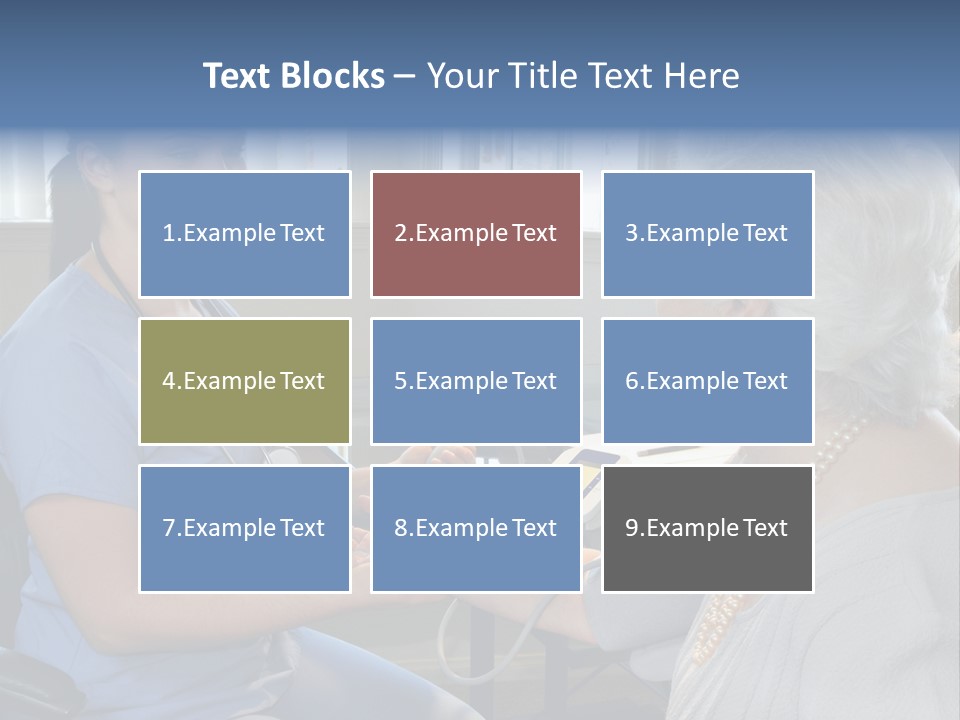 Single Woman Elderly PowerPoint Template