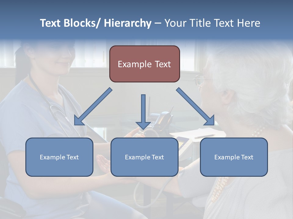 Single Woman Elderly PowerPoint Template
