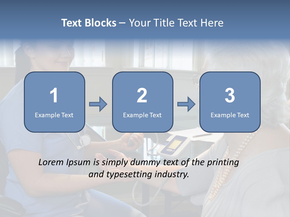 Single Woman Elderly PowerPoint Template