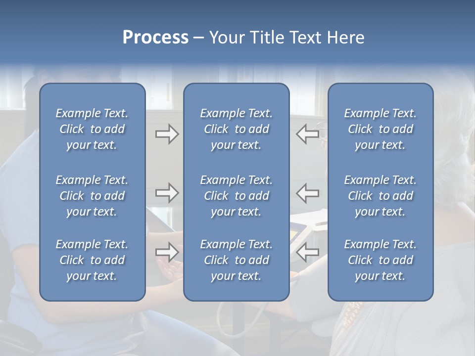 Single Woman Elderly PowerPoint Template