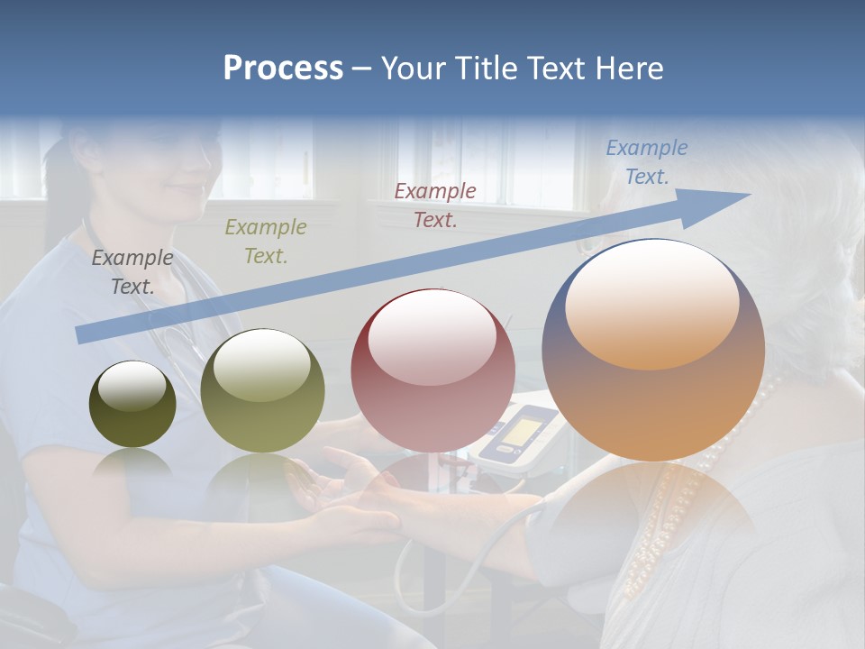 Single Woman Elderly PowerPoint Template