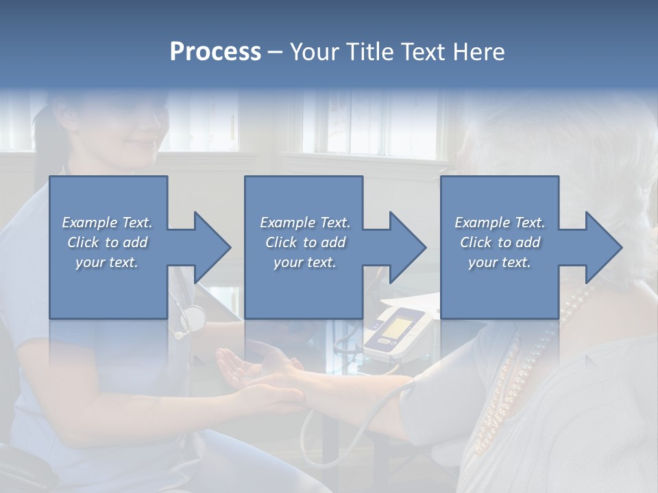Single Woman Elderly PowerPoint Template