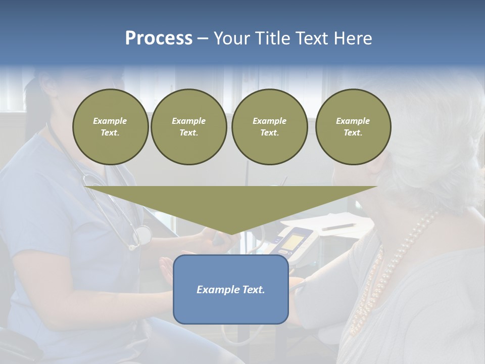 Single Woman Elderly PowerPoint Template