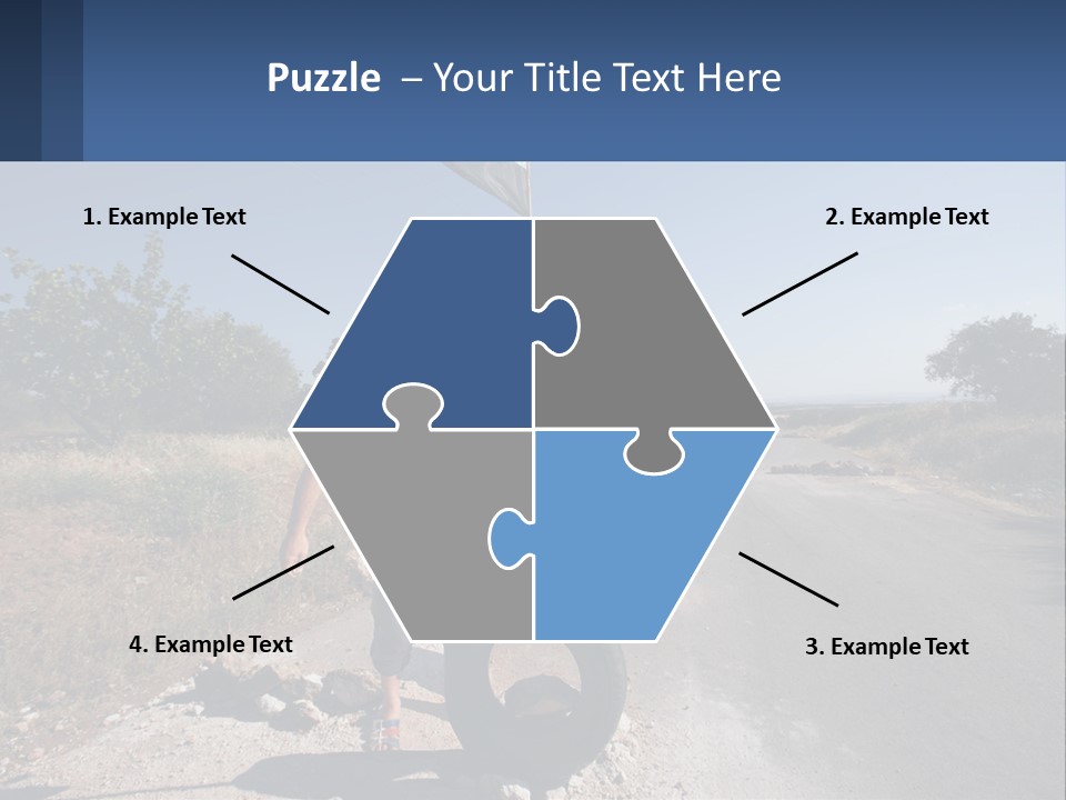 Beach Woman White PowerPoint Template