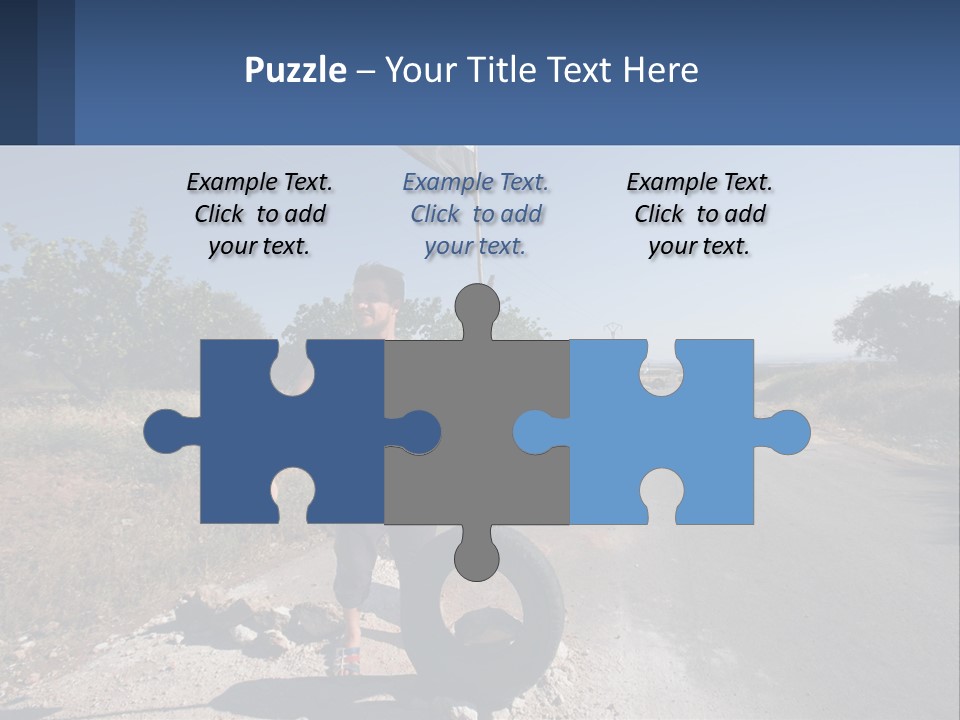 Beach Woman White PowerPoint Template