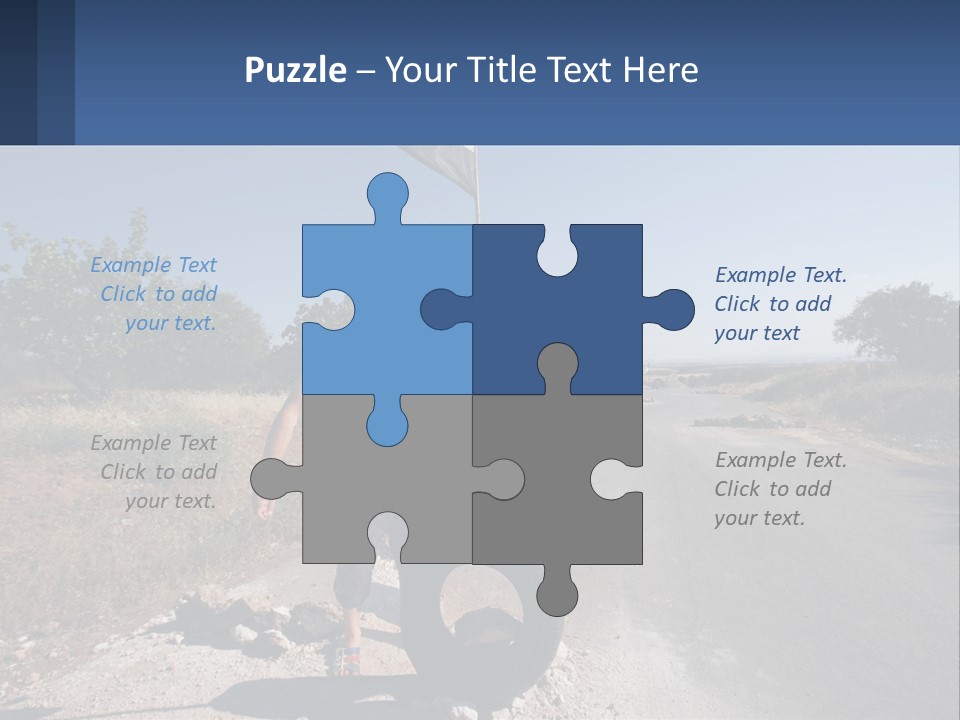 Beach Woman White PowerPoint Template