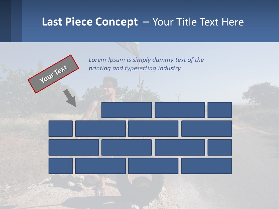 Beach Woman White PowerPoint Template