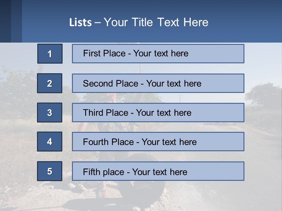 Beach Woman White PowerPoint Template