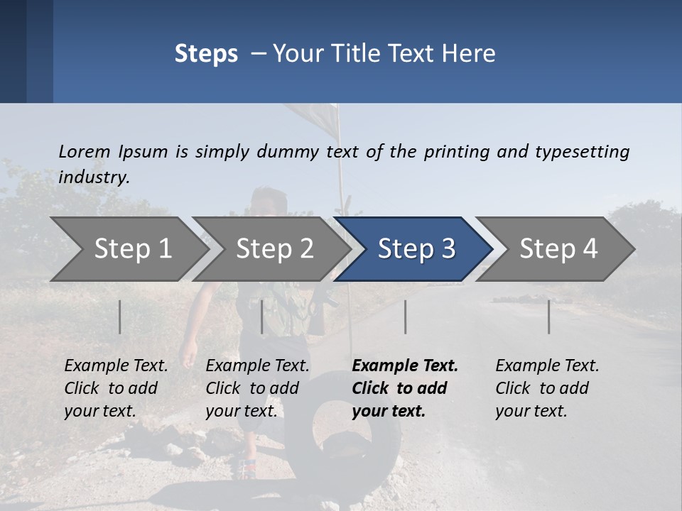 Beach Woman White PowerPoint Template