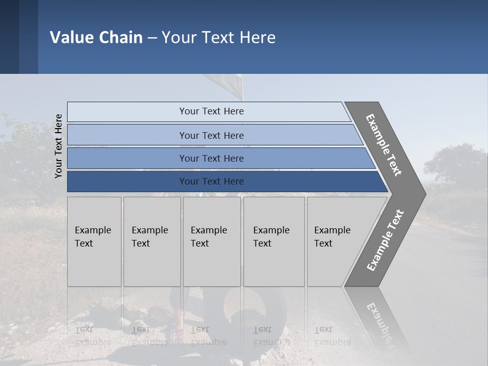 Beach Woman White PowerPoint Template