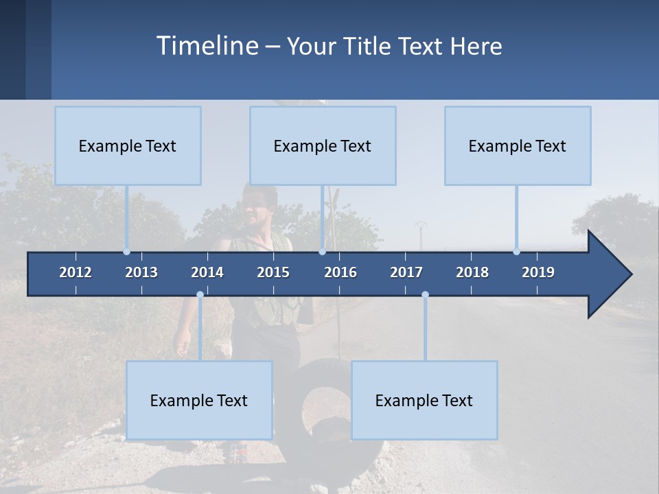 Beach Woman White PowerPoint Template