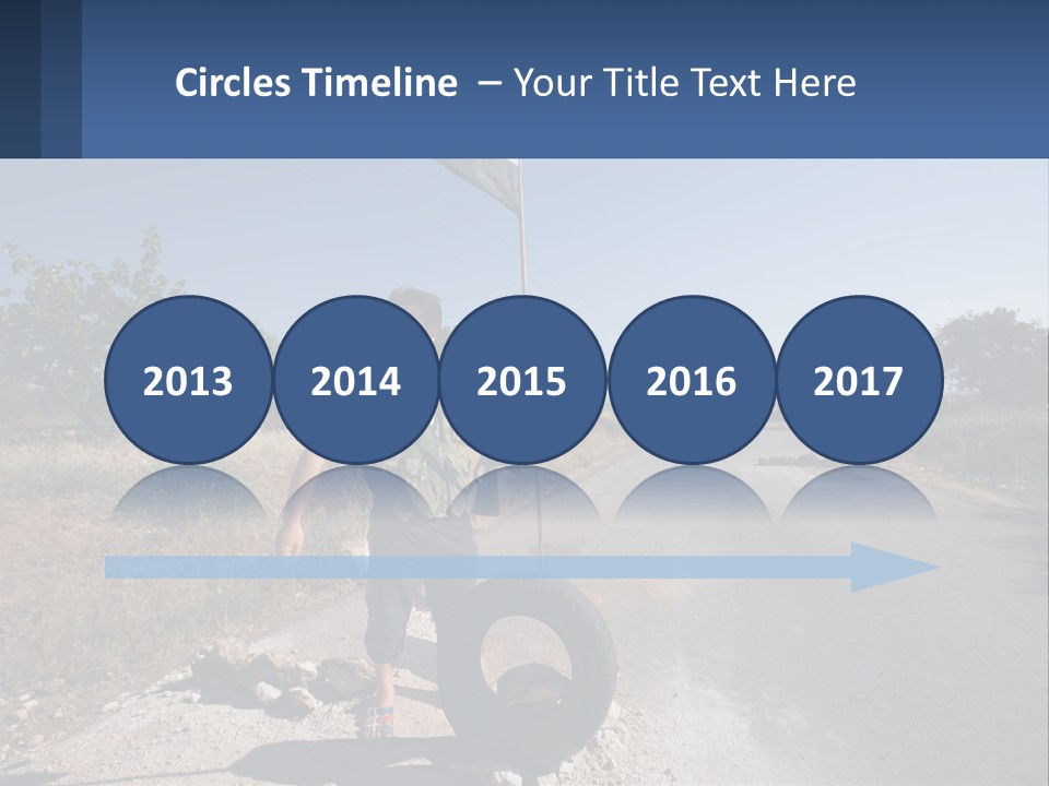 Beach Woman White PowerPoint Template