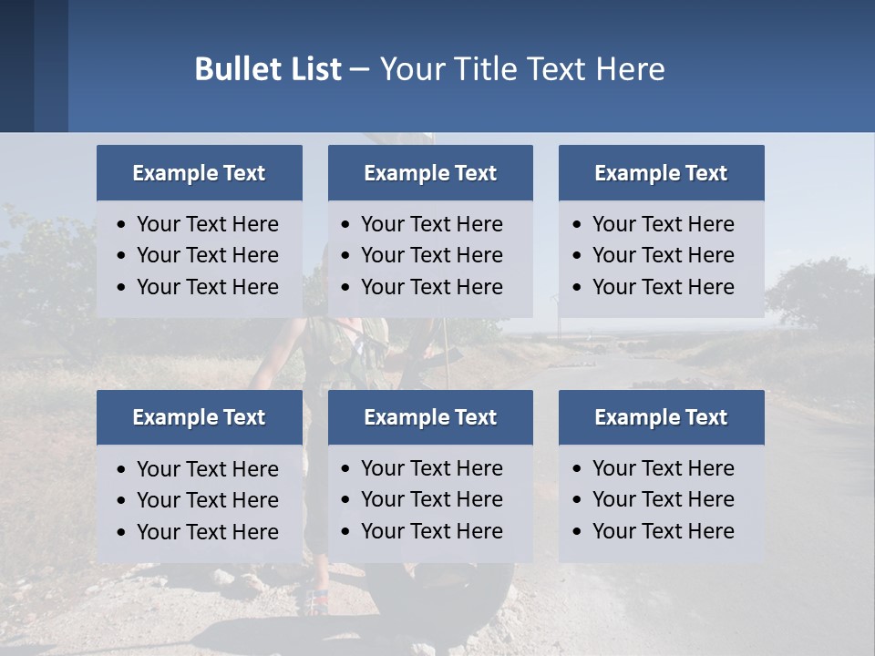 Beach Woman White PowerPoint Template