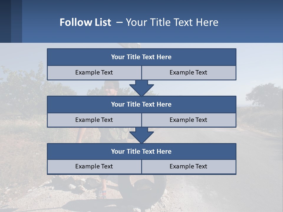 Beach Woman White PowerPoint Template