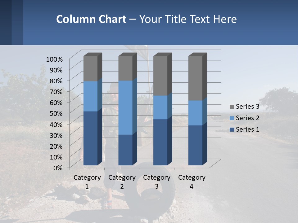 Beach Woman White PowerPoint Template