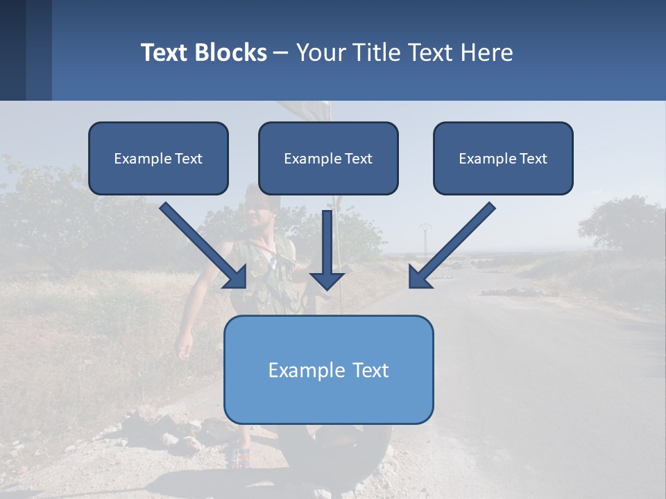 Beach Woman White PowerPoint Template