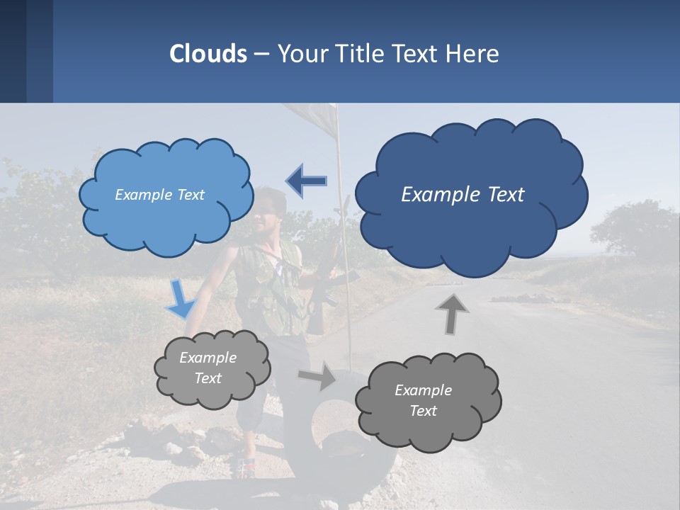 Beach Woman White PowerPoint Template