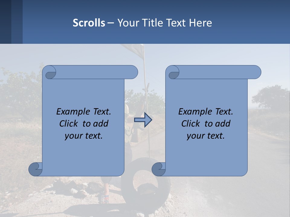 Beach Woman White PowerPoint Template