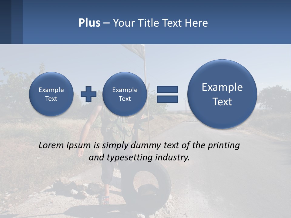 Beach Woman White PowerPoint Template