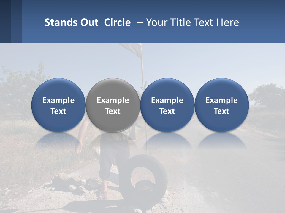 Beach Woman White PowerPoint Template