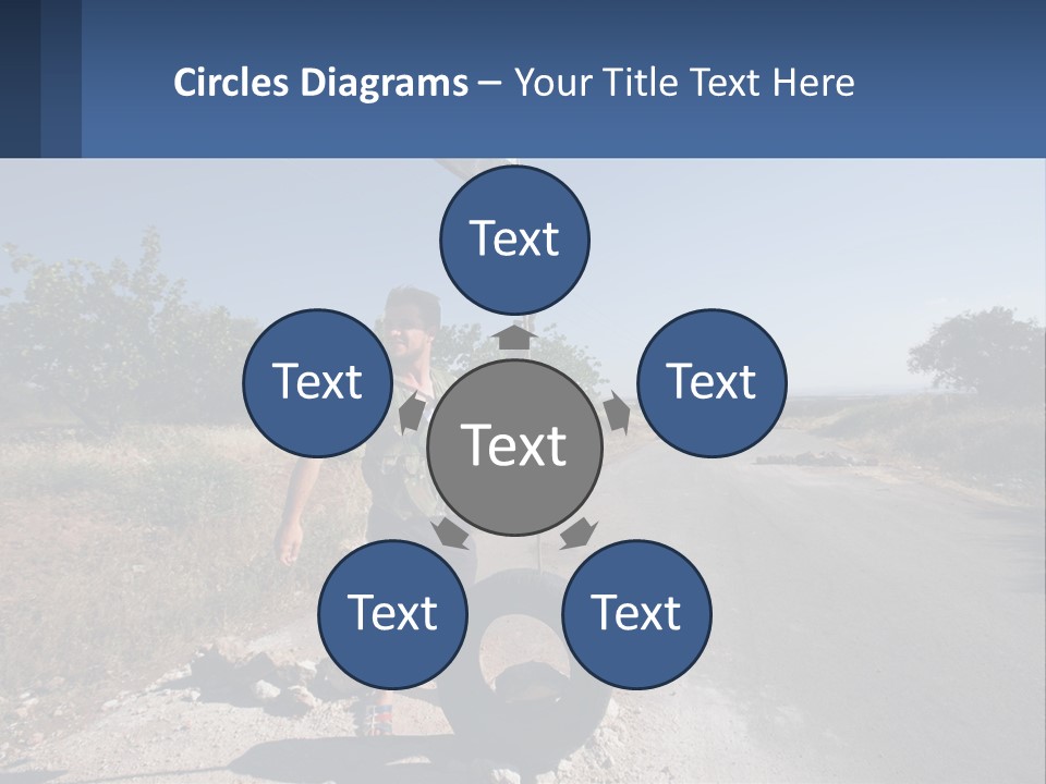 Beach Woman White PowerPoint Template