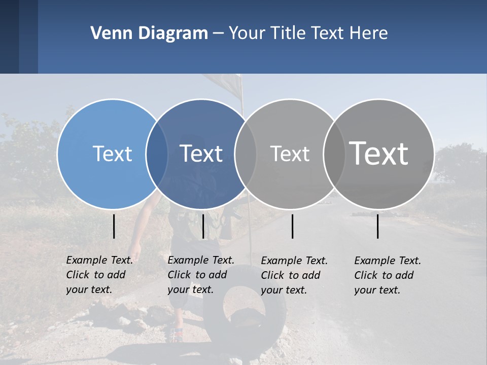 Beach Woman White PowerPoint Template