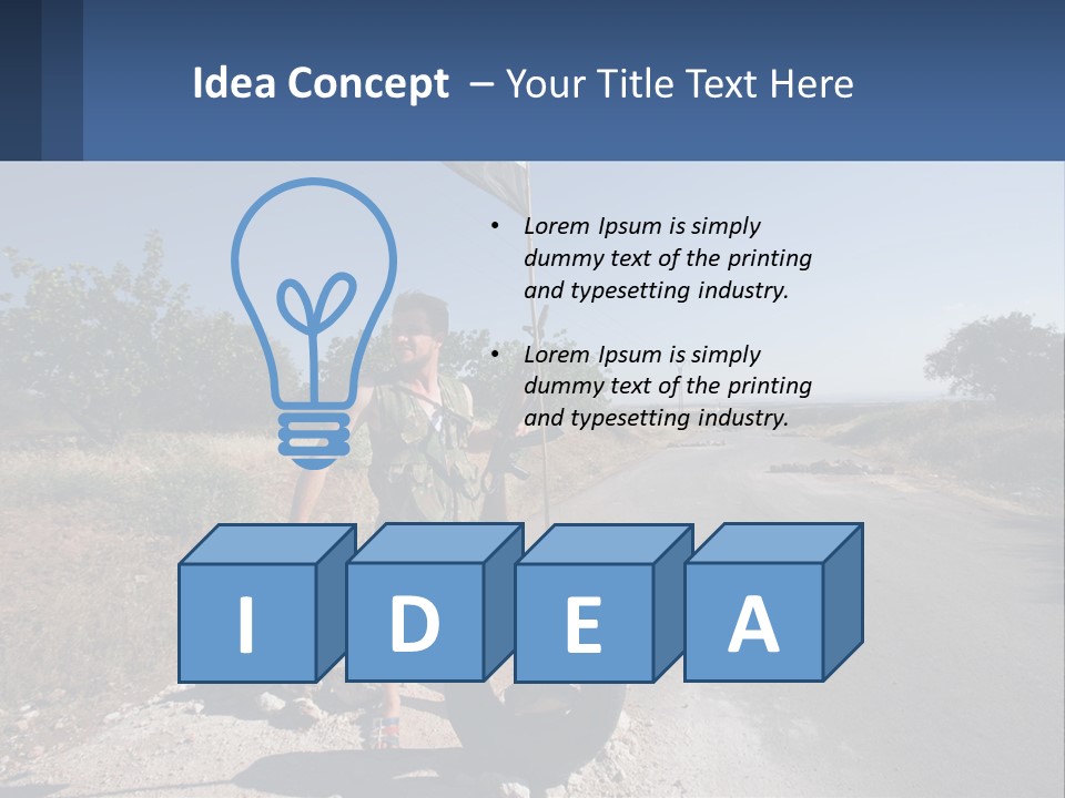 Beach Woman White PowerPoint Template