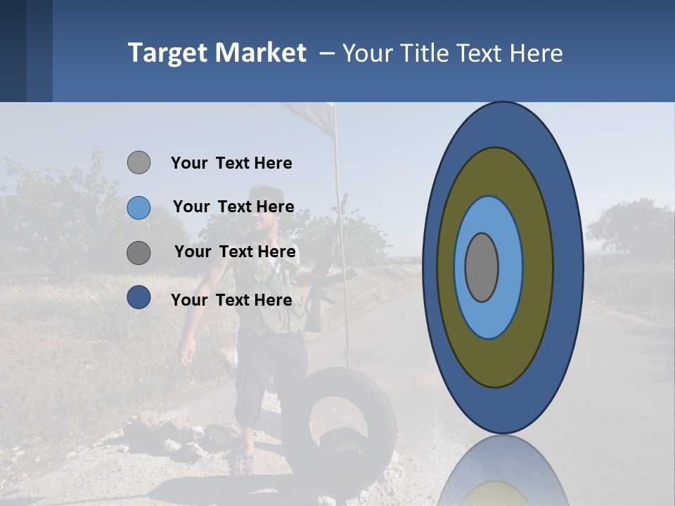 Beach Woman White PowerPoint Template