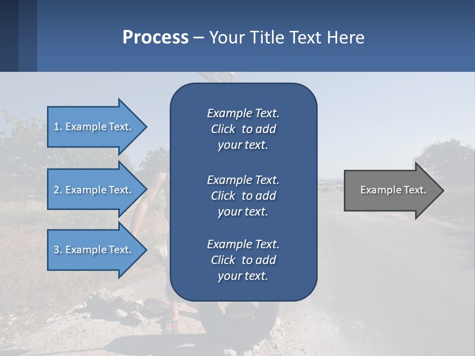 Beach Woman White PowerPoint Template