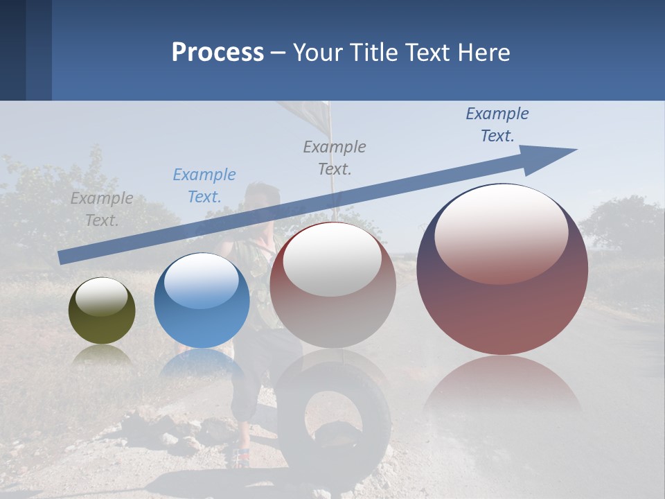 Beach Woman White PowerPoint Template