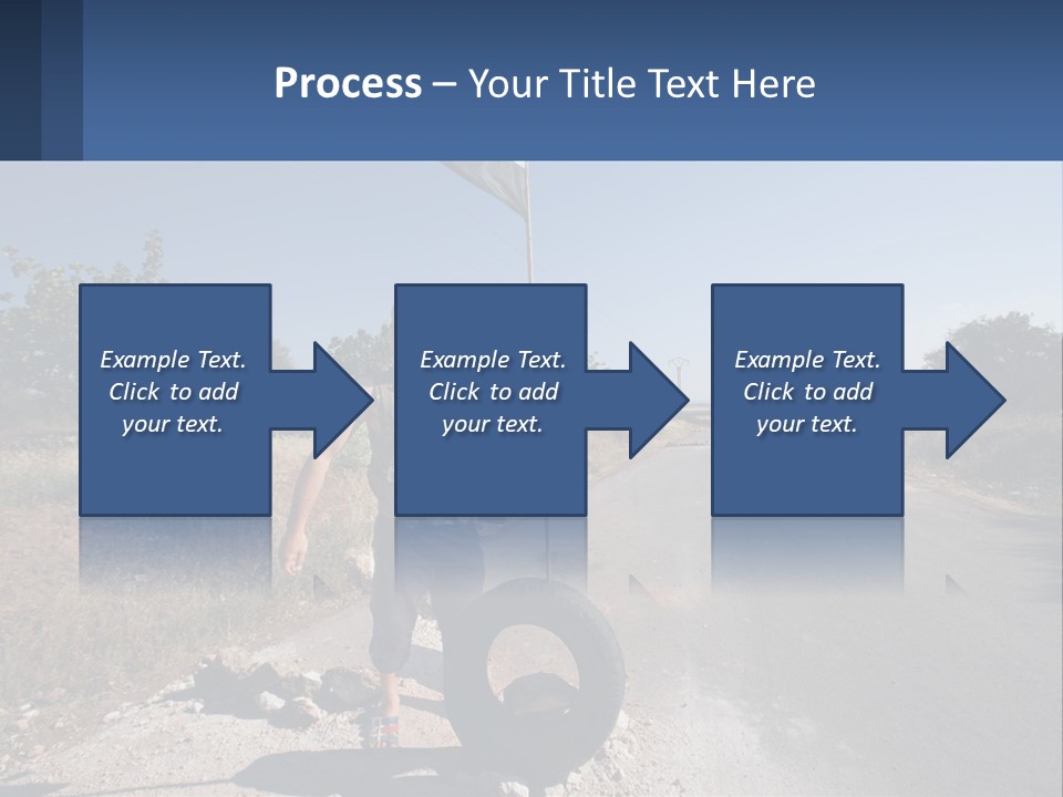 Beach Woman White PowerPoint Template