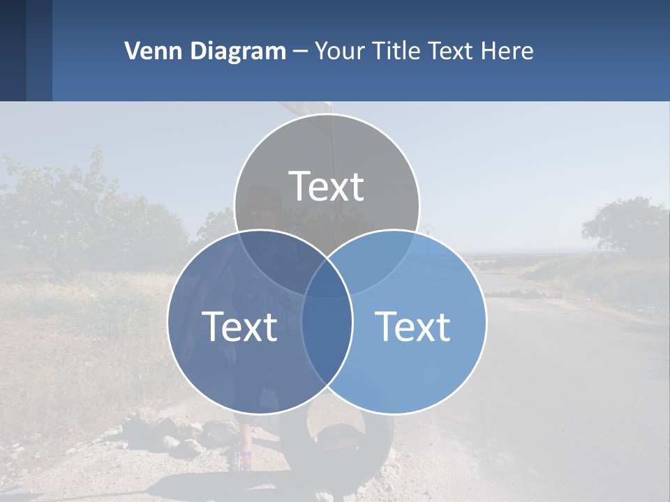 Beach Woman White PowerPoint Template