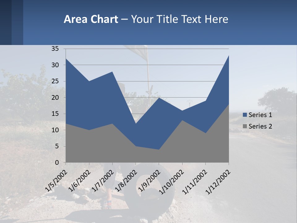 Beach Woman White PowerPoint Template