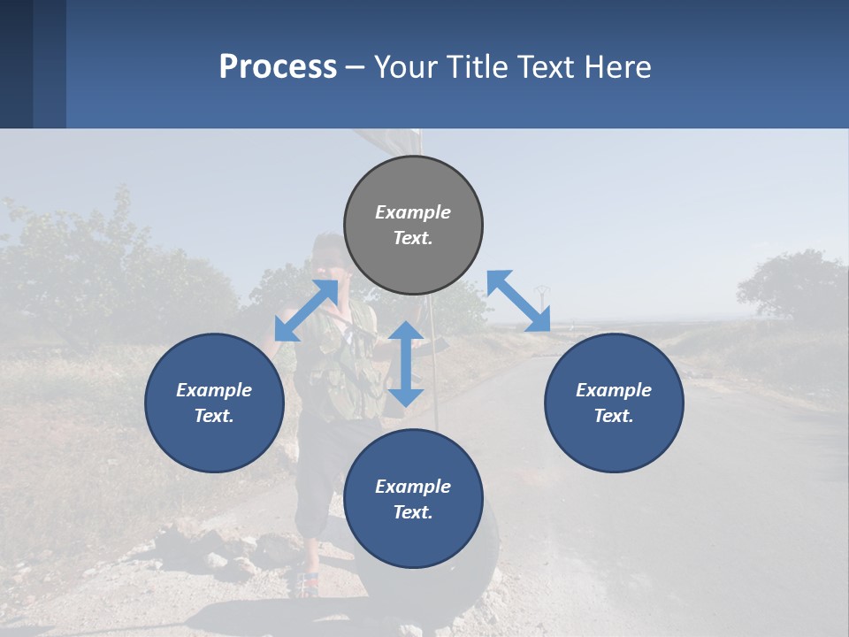 Beach Woman White PowerPoint Template