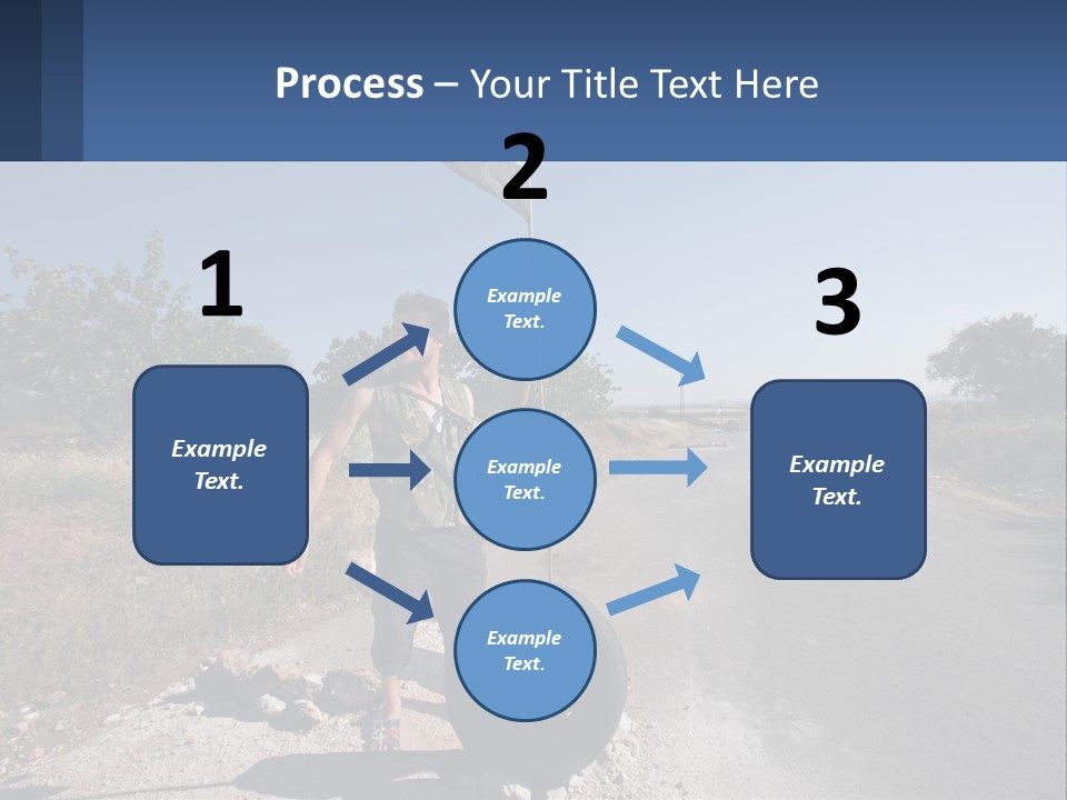 Beach Woman White PowerPoint Template