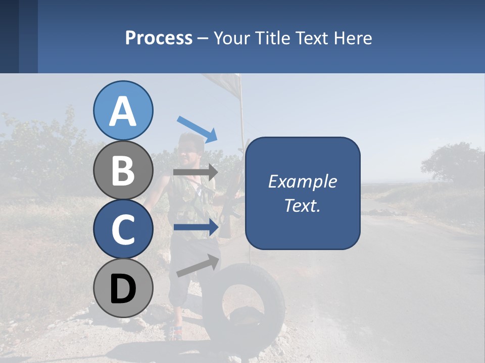 Beach Woman White PowerPoint Template