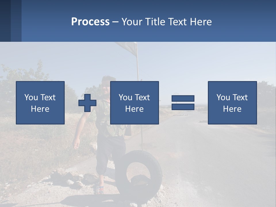 Beach Woman White PowerPoint Template