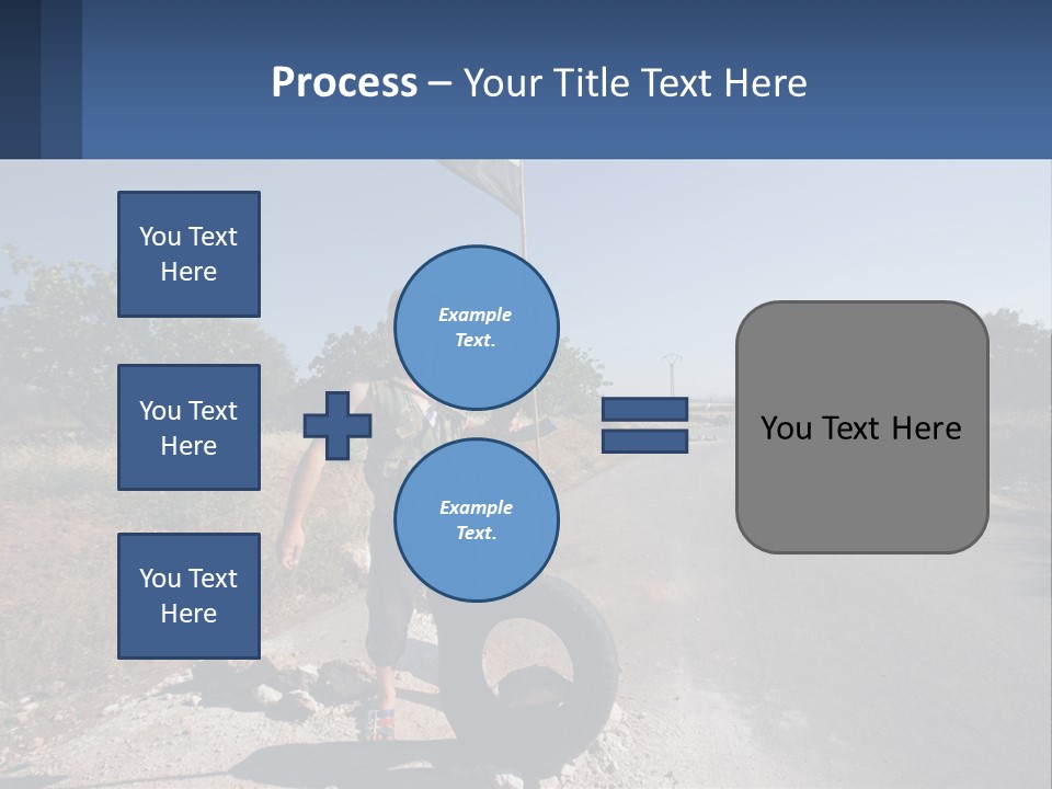 Beach Woman White PowerPoint Template