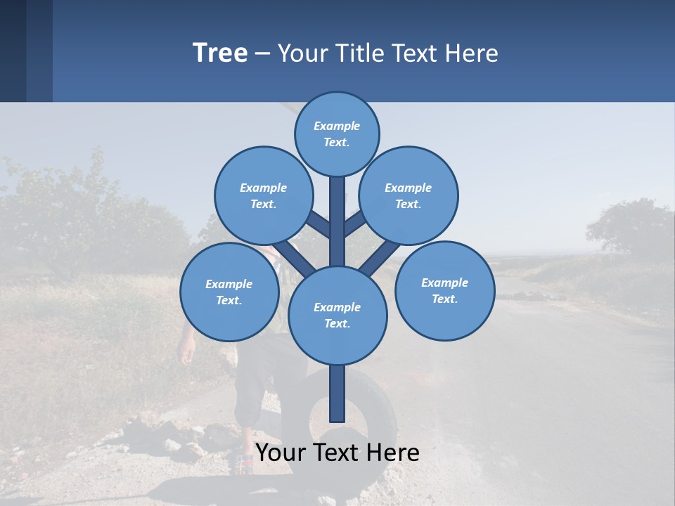 Beach Woman White PowerPoint Template