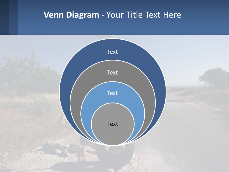 Beach Woman White PowerPoint Template