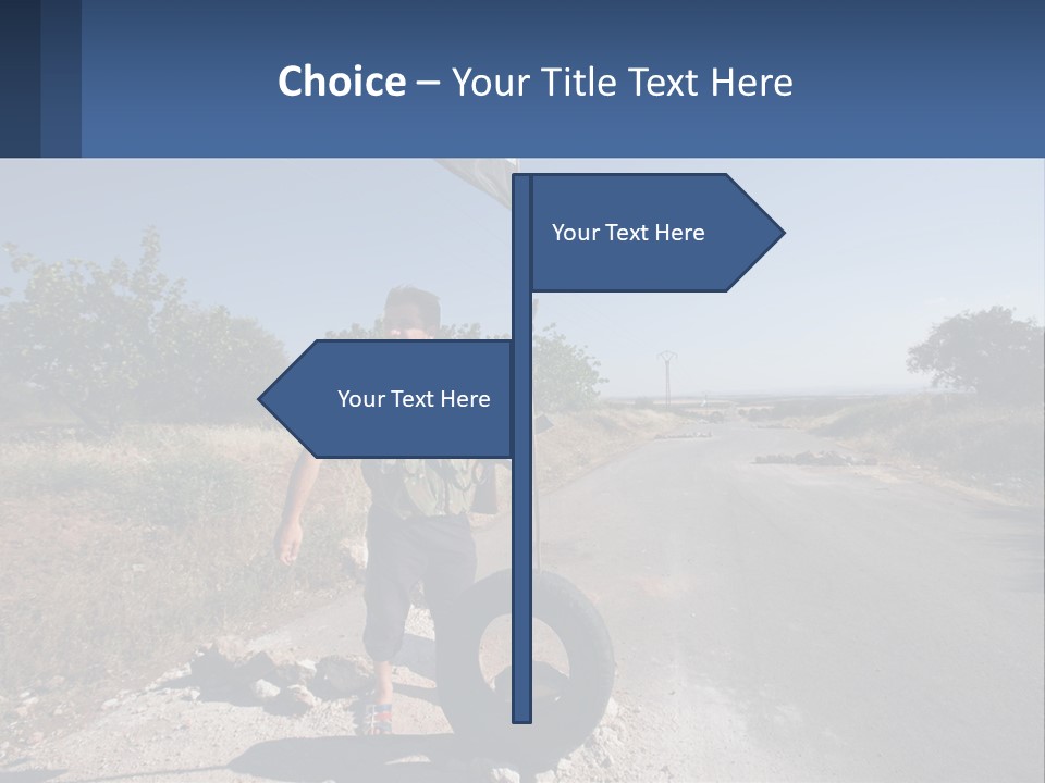 Beach Woman White PowerPoint Template