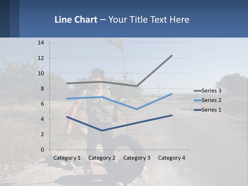 Beach Woman White PowerPoint Template