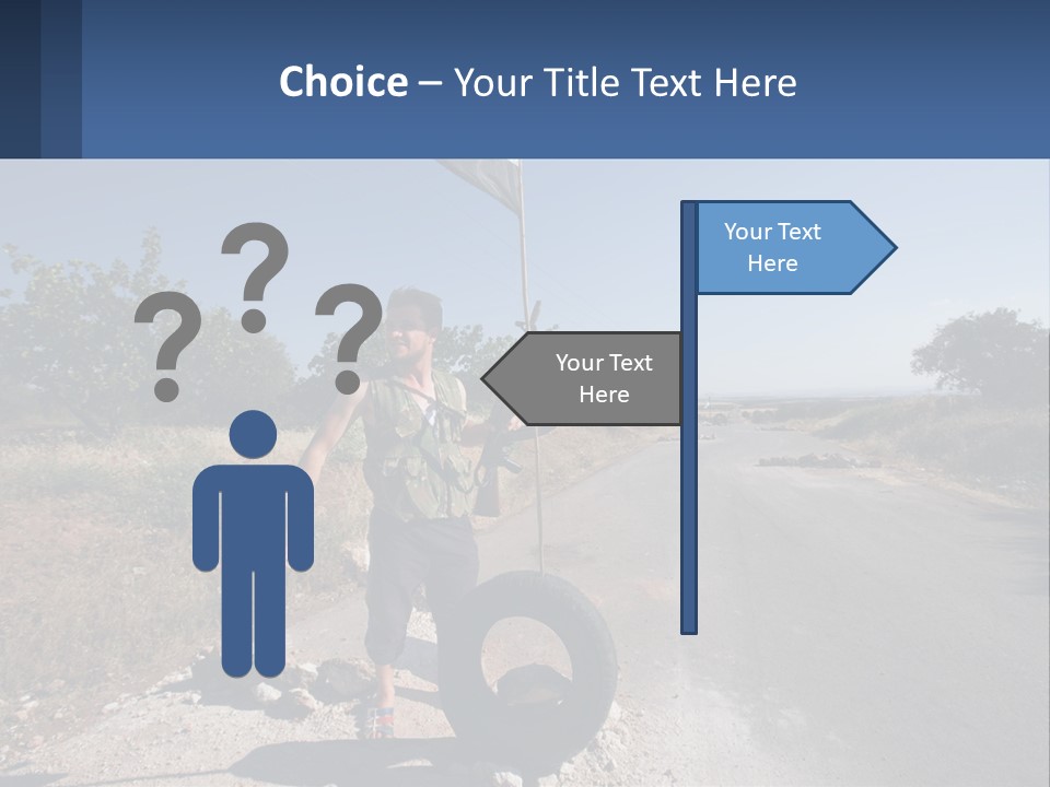 Beach Woman White PowerPoint Template